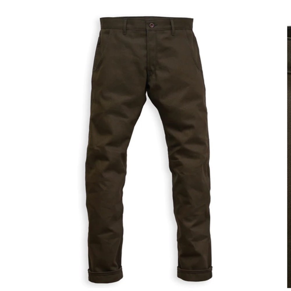 Railcar Fine Goods-FLIGHT TROUSER SEAWEED GREEN size 35 NWOT